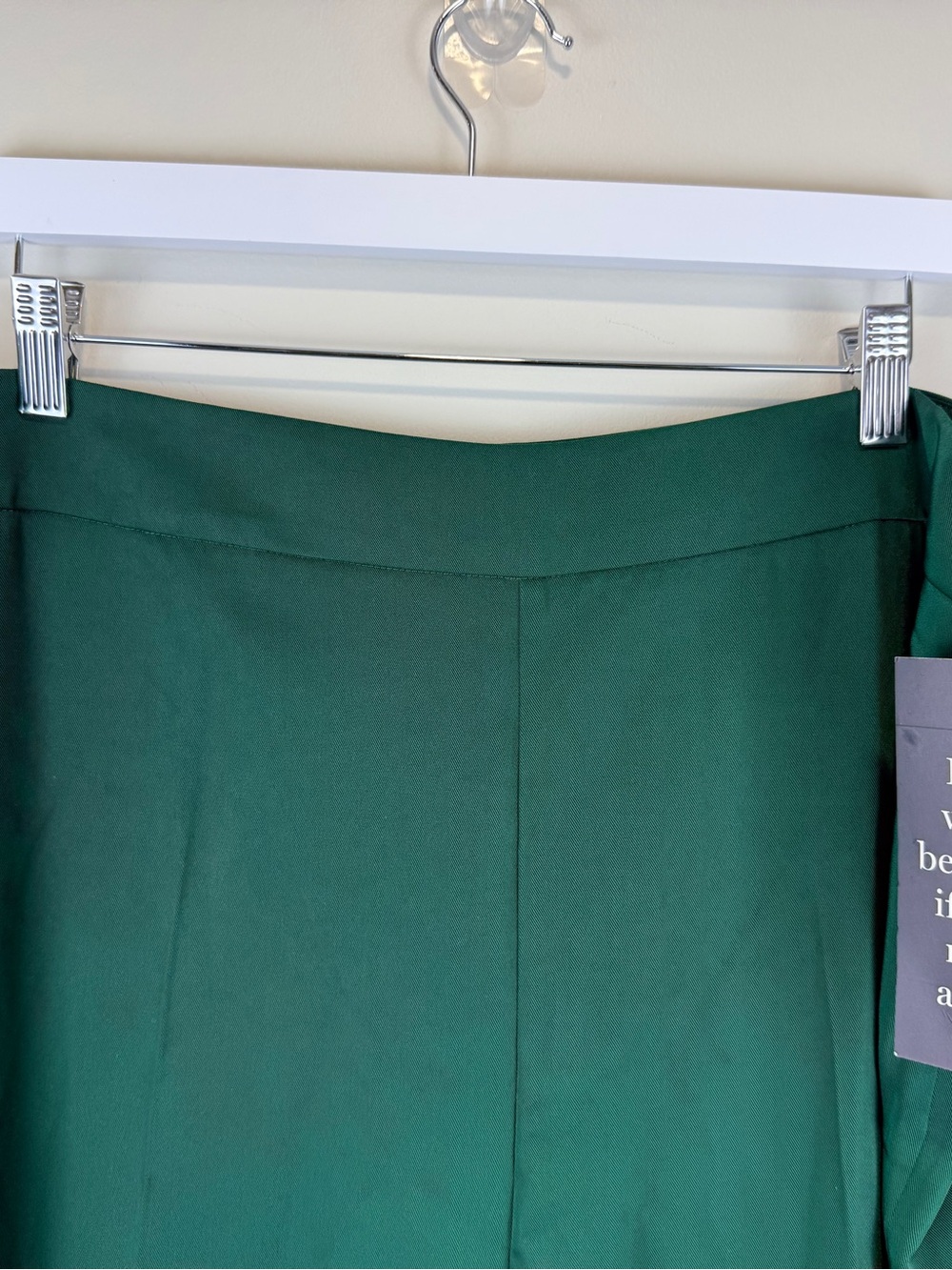 Tuckernuck Erin High Rise Wide Leg Trousers | XXXL | Deep Green Dress Pants NWT - Picture 5 of 9